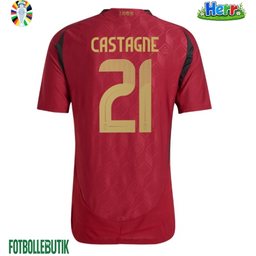 Belgien Timothy Castagne #21 Hemmatröja EM 2024 Kortärmad